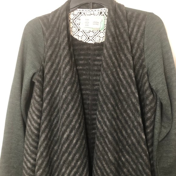 Anthro Saturday Sunday Elise Open Fringe Cardigan - Picture 4 of 9